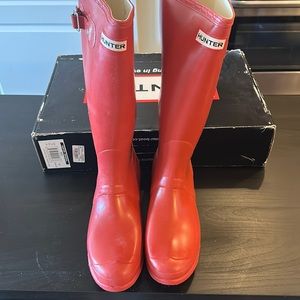 Hunter Original Matte Red rain boots
